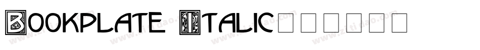 Bookplate Italic字体转换